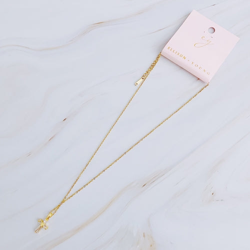 Crystal Cross Necklace